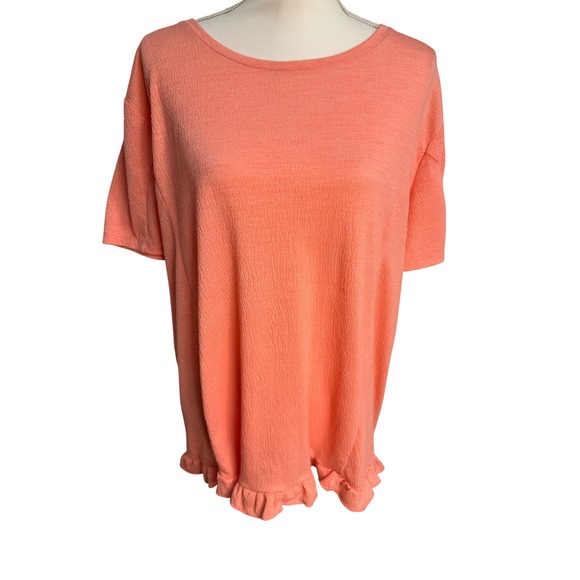 AnyBody Salmon Pink Shirt, Women's‎ XL - Picture 2 of 4